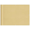 Vidaxl balkonscherm 75x600 cm 100% oxford polyester zandkleurig