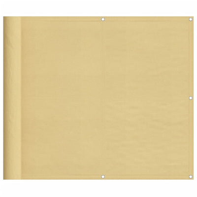 Vidaxl balkonscherm 90x400 cm 100% oxford polyester zandkleurig