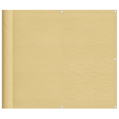 Vidaxl balkonscherm 90x500 cm 100% oxford polyester zandkleurig