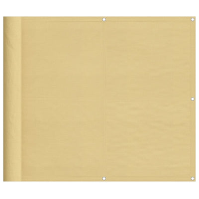 Vidaxl balkonscherm 90x600 cm 100% oxford polyester zandkleurig