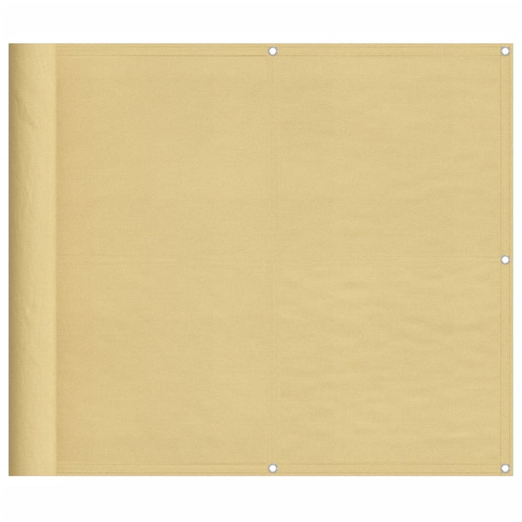 Vidaxl balkonscherm 90x700 cm 100% oxford polyester zandkleurig