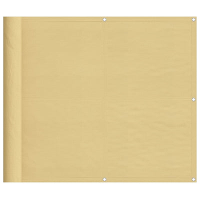 Vidaxl balkonscherm 90x800 cm 100% oxford polyester zandkleurig