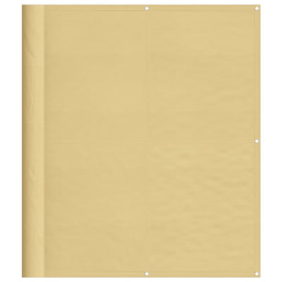 Vidaxl balkonscherm 120x600 cm 100% oxford polyester zandkleurig