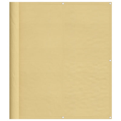 Vidaxl balkonscherm 120x800 cm 100% oxford polyester zandkleurig