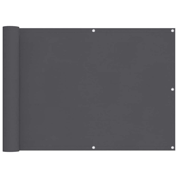 Vidaxl balkonscherm 75x1000 cm 100% oxford polyester antracietkleurig
