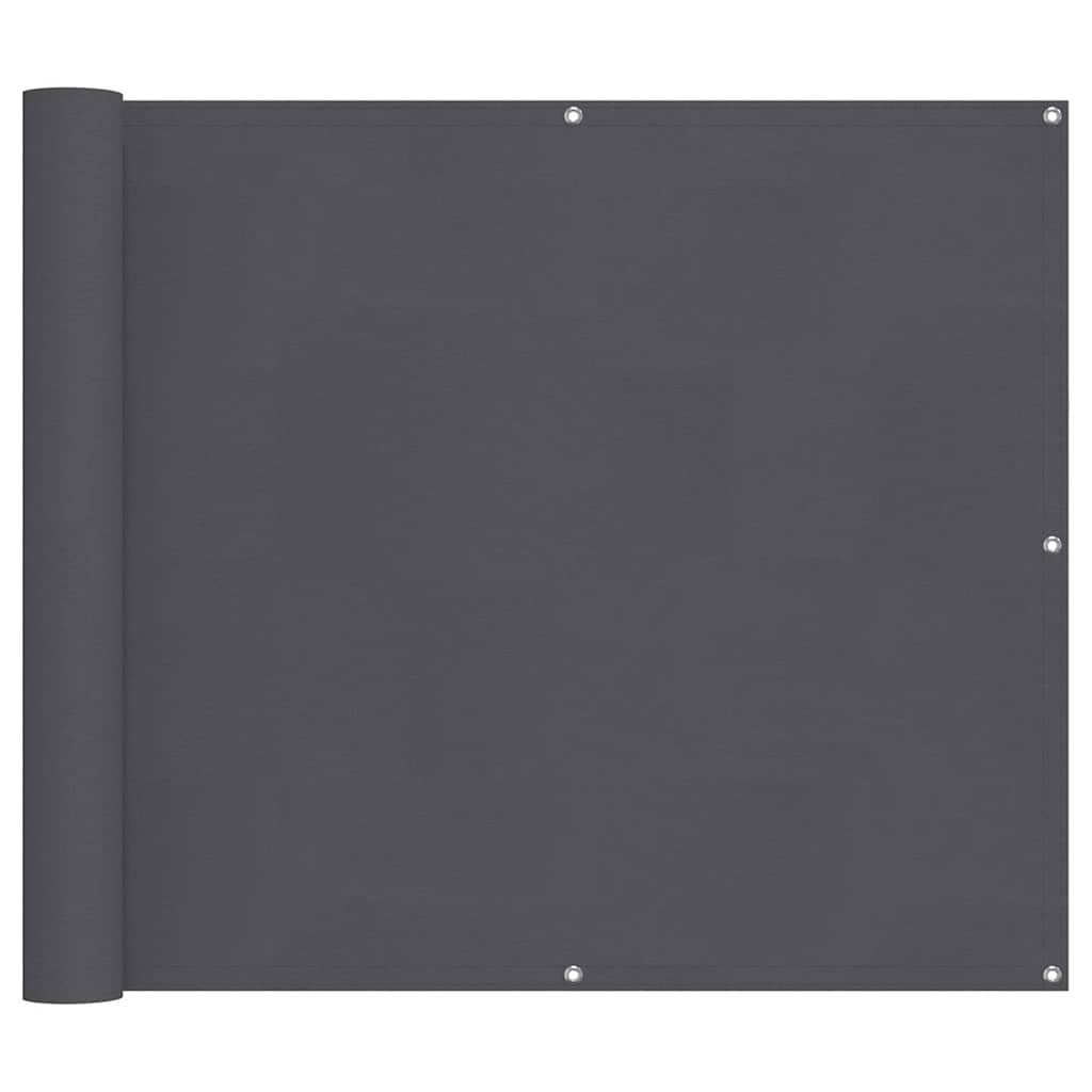 Vidaxl balkonscherm 90x700 cm 100% oxford polyester antracietkleurig