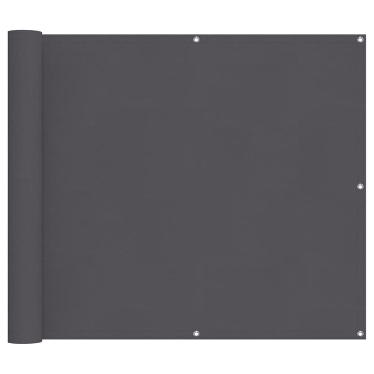 Vidaxl balkonscherm 90x1000 cm 100% oxford polyester antracietkleurig