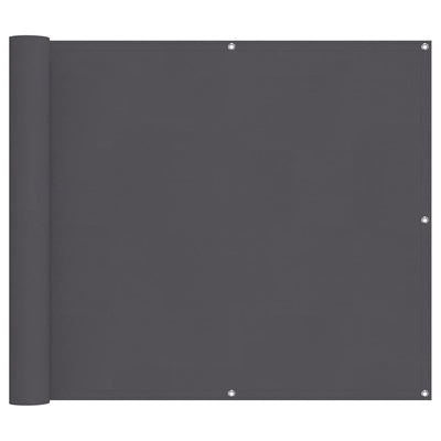Vidaxl balkonscherm 90x1000 cm 100% oxford polyester antracietkleurig