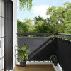 Vidaxl balkonscherm 90x1000 cm 100% oxford polyester antracietkleurig