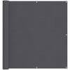 Vidaxl balkonscherm 120x700 cm 100% oxford polyester antracietkleurig