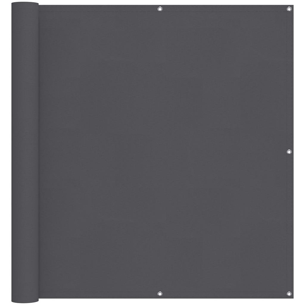 Vidaxl balkonscherm 120x700 cm 100% oxford polyester antracietkleurig