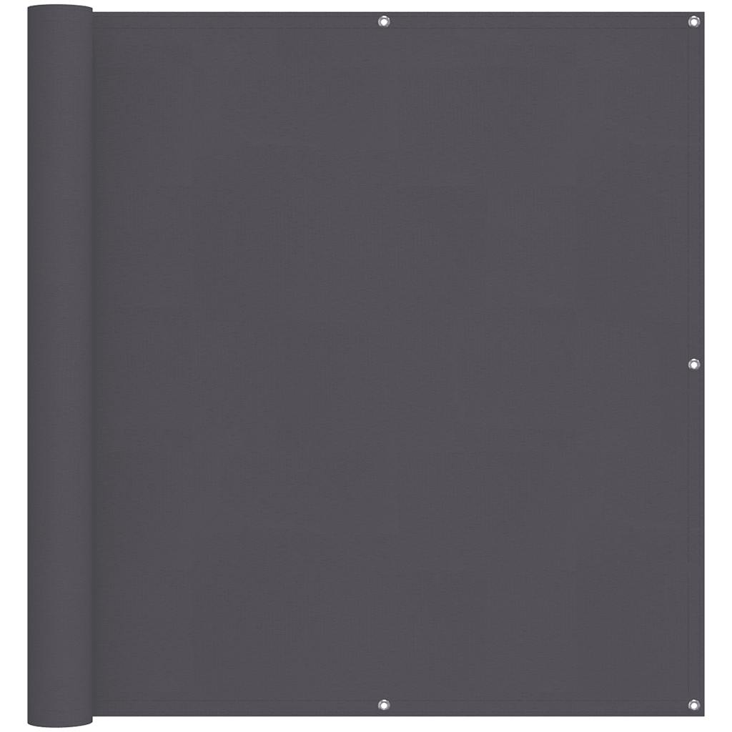 Vidaxl balkonscherm 120x700 cm 100% oxford polyester antracietkleurig
