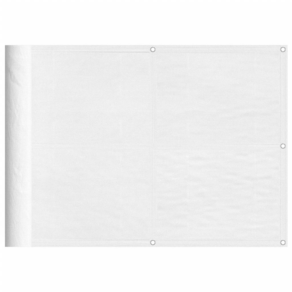 Vidaxl balkonscherm 75x700 cm 100% oxford polyester wit