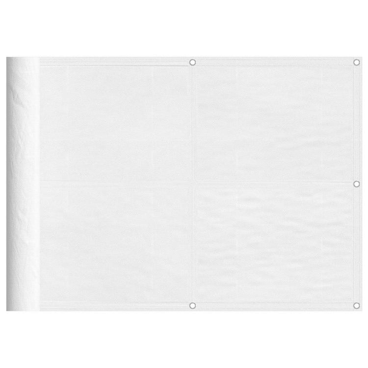 Vidaxl balkonscherm 75x800 cm 100% oxford polyester wit
