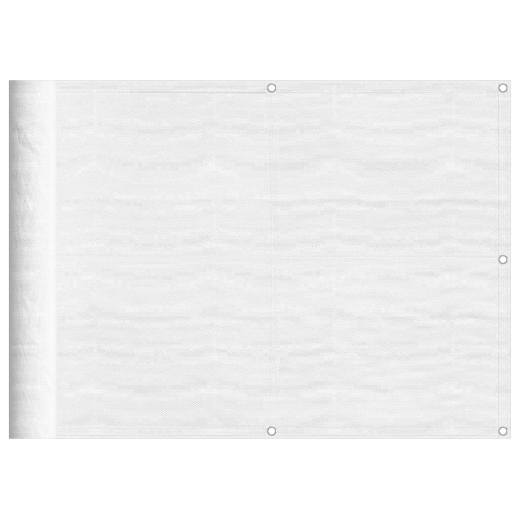 Vidaxl balkonscherm 75x1000 cm 100% oxford polyester wit