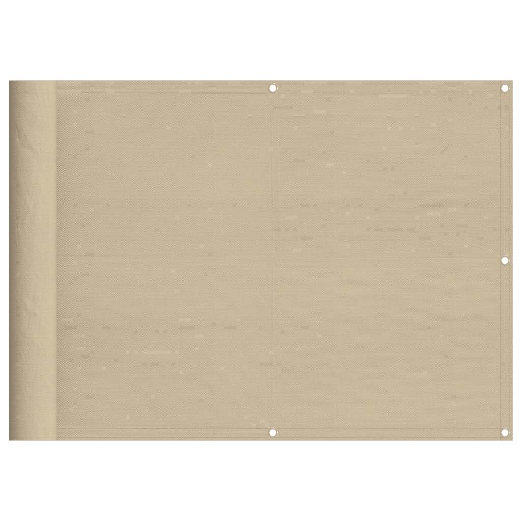 Vidaxl balkonscherm 75x800 cm 100% oxford polyester beige