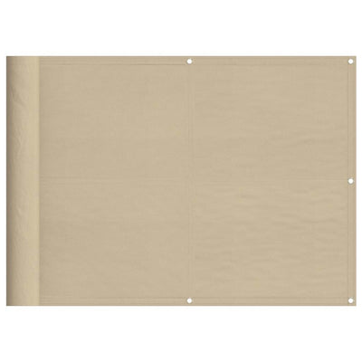 Vidaxl balkonscherm 75x800 cm 100% oxford polyester beige