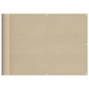 Vidaxl balkonscherm 75x1000 cm 100% oxford polyester beige