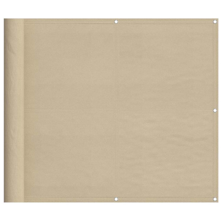 Vidaxl balkonscherm 90x700 cm 100% oxford polyester beige