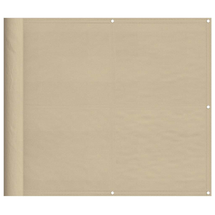 Vidaxl balkonscherm 90x800 cm 100% oxford polyester beige