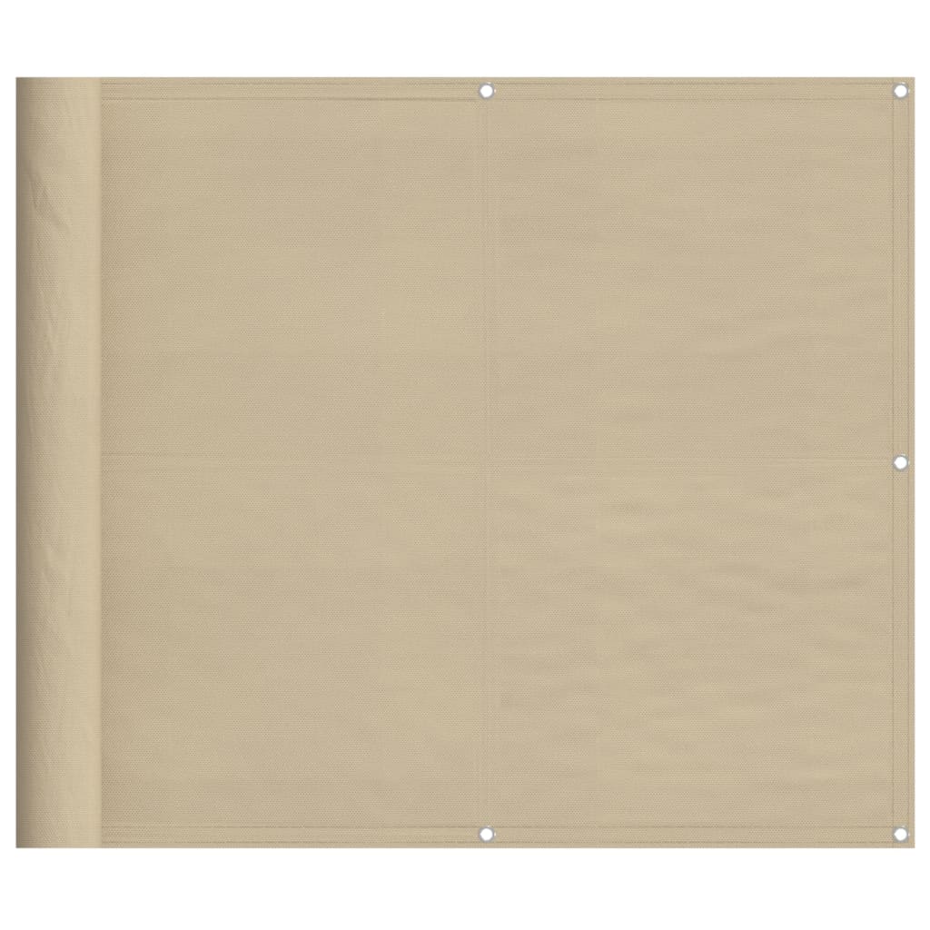 Vidaxl balkonscherm 90x800 cm 100% oxford polyester beige