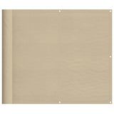 Vidaxl balkonscherm 90x1000 cm 100% oxford polyester beige - afbeelding 2