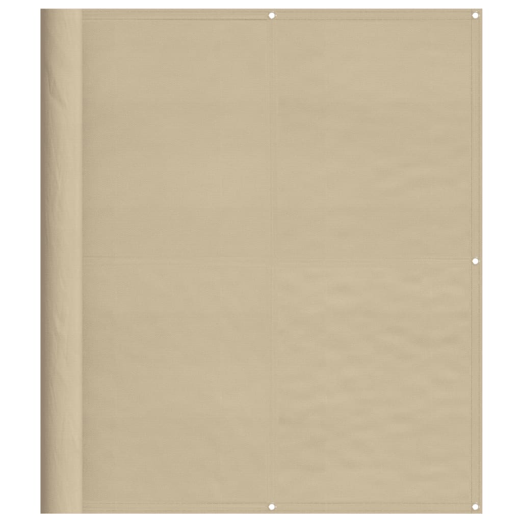 Vidaxl balkonscherm 120x800 cm 100% oxford polyester beige