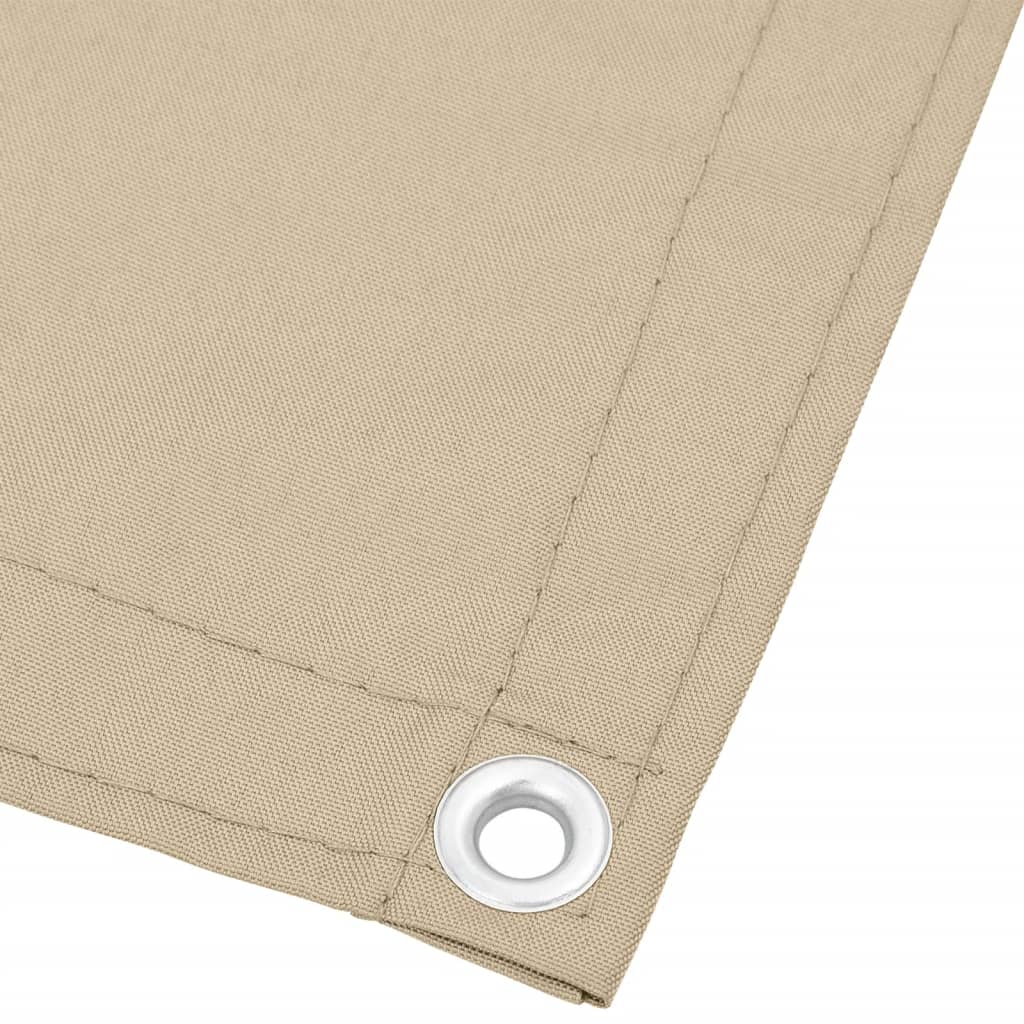 Vidaxl balkonscherm 120x800 cm 100% oxford polyester beige
