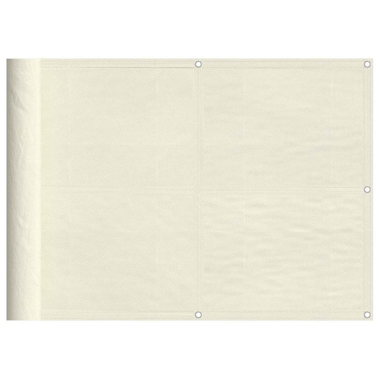 Vidaxl balkonscherm 75x700 cm 100% oxford polyester crèmekleurig