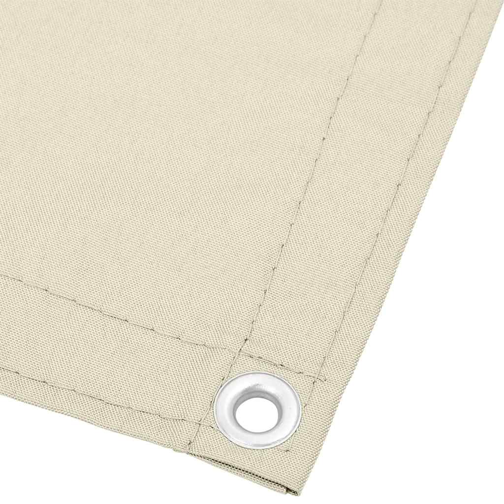 Vidaxl balkonscherm 90x700 cm 100% oxford polyester crèmekleurig