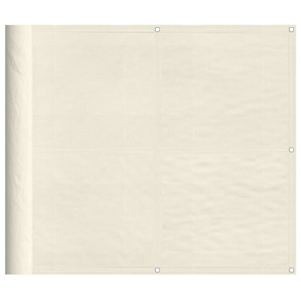 Vidaxl balkonscherm 90x800 cm 100% oxford polyester crèmekleurig