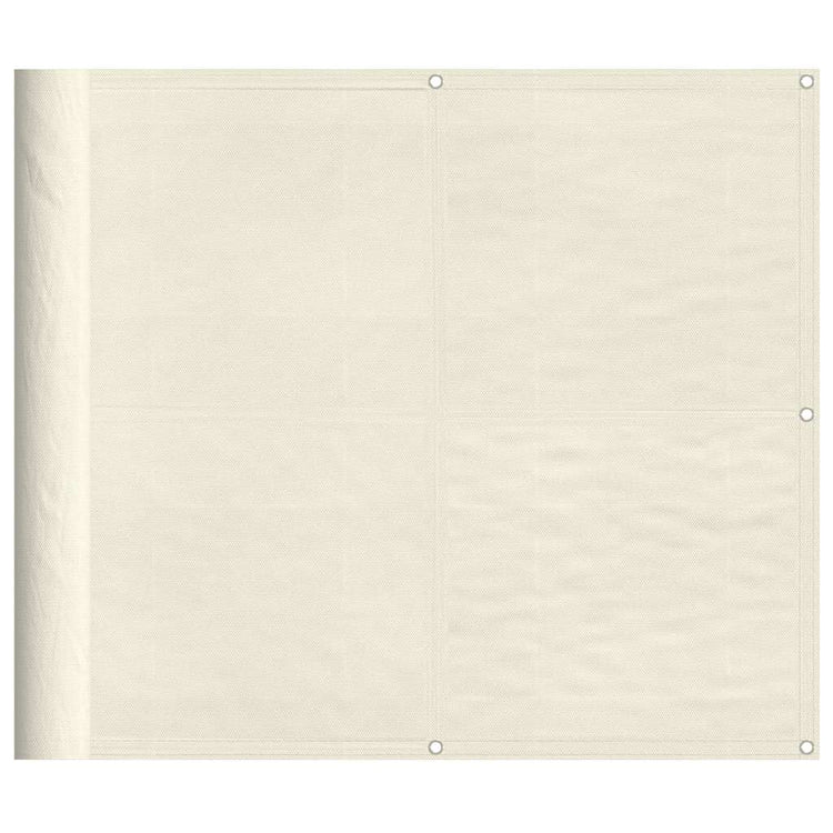 Vidaxl balkonscherm 90x800 cm 100% oxford polyester crèmekleurig