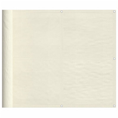 Vidaxl balkonscherm 90x800 cm 100% oxford polyester crèmekleurig