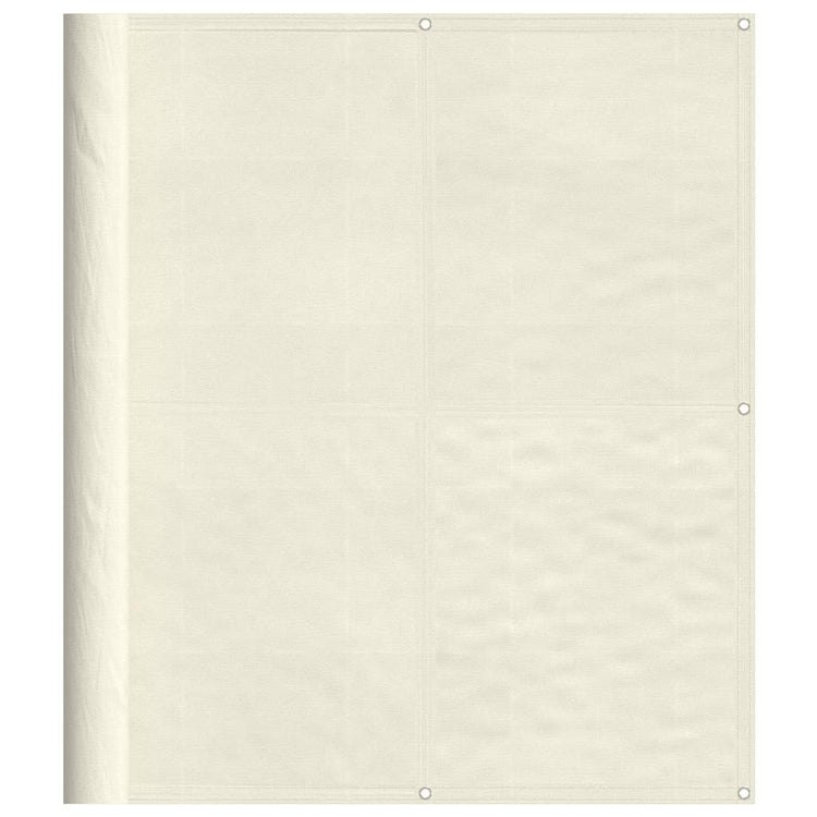 Vidaxl balkonscherm 120x1000 cm 100% oxford polyester crèmekleurig