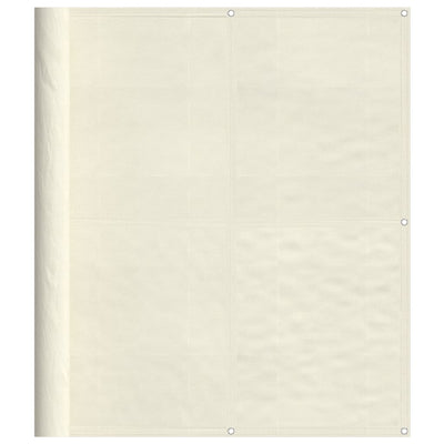 Vidaxl balkonscherm 120x1000 cm 100% oxford polyester crèmekleurig