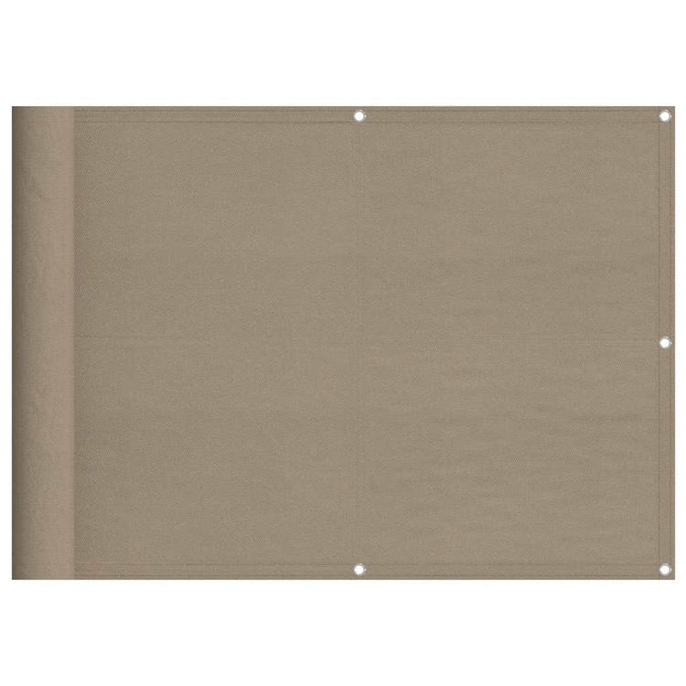 Vidaxl balkonscherm 75x700 cm 100% oxford polyester taupe