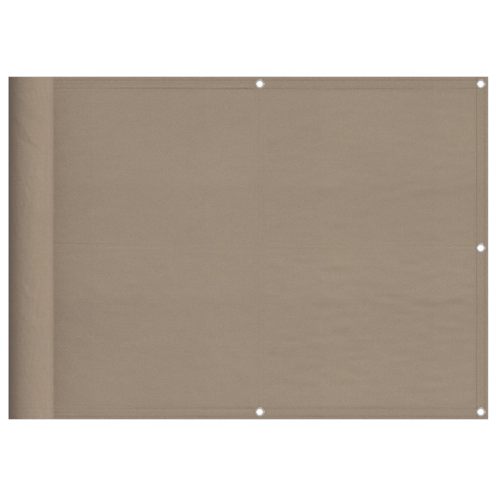 Vidaxl balkonscherm 75x800 cm 100% oxford polyester taupe
