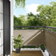 Vidaxl balkonscherm 75x800 cm 100% oxford polyester taupe