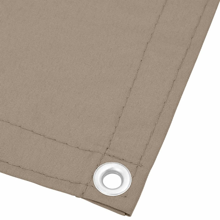 Vidaxl balkonscherm 75x1000 cm 100% oxford polyester taupe