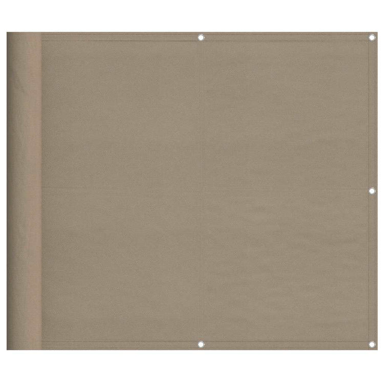 Vidaxl balkonscherm 90x700 cm 100% oxford polyester taupe