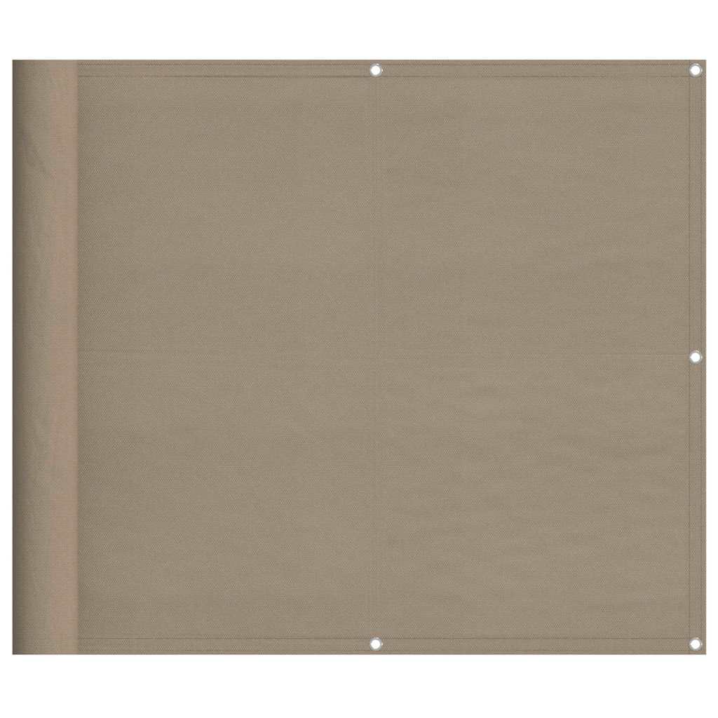 Vidaxl balkonscherm 90x800 cm 100% oxford polyester taupe