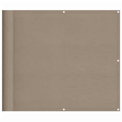 Vidaxl balkonscherm 90x800 cm 100% oxford polyester taupe