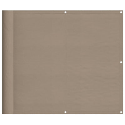 Vidaxl balkonscherm 90x1000 cm 100% oxford polyester taupe