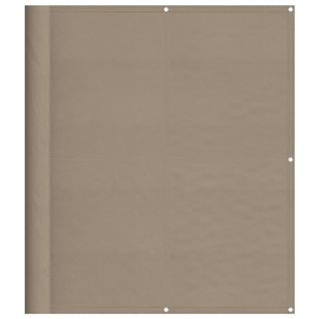 Vidaxl balkonscherm 120x700 cm 100% oxford polyester taupe