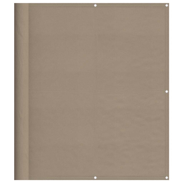 Vidaxl balkonscherm 120x1000 cm 100% oxford polyester taupe