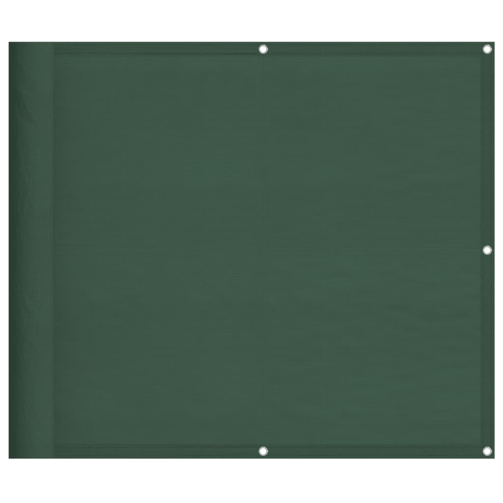 Vidaxl balkonscherm 90x1000 cm 100% oxford polyester donkergroen