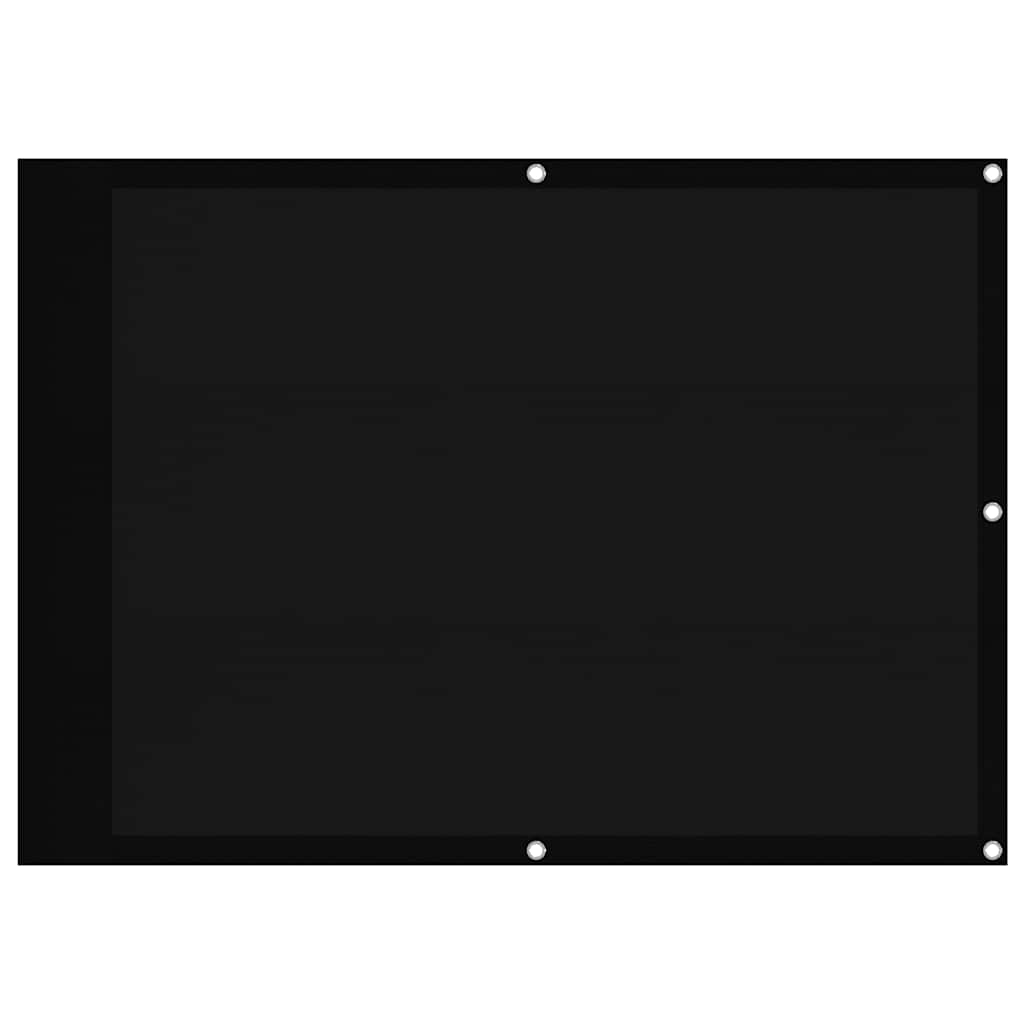 Vidaxl balkonscherm 75x700 cm 100% oxford polyester zwart