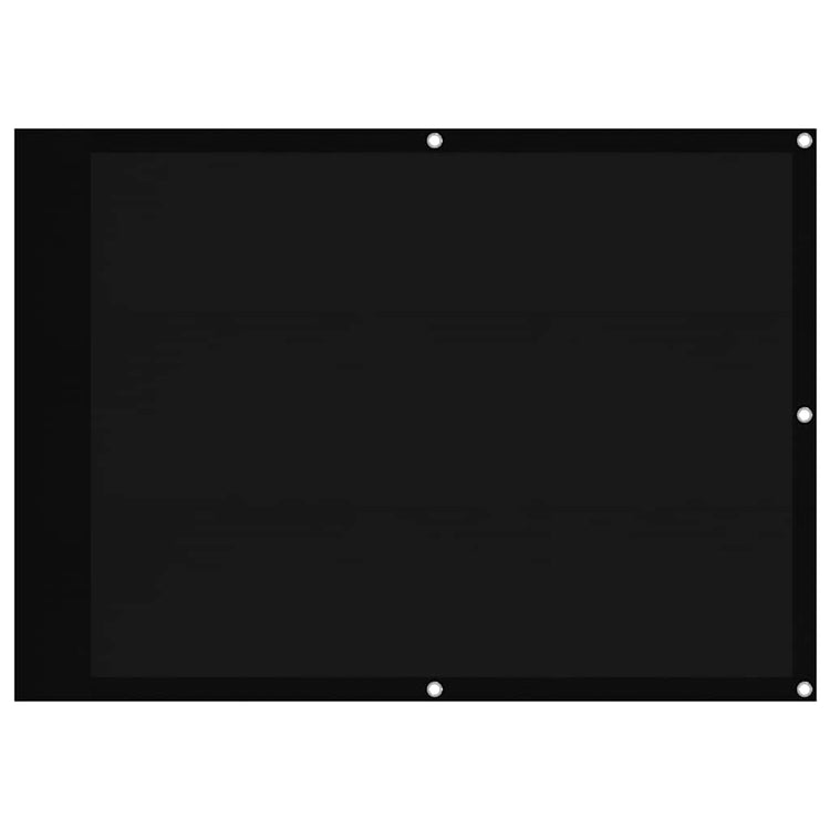 Vidaxl balkonscherm 75x700 cm 100% oxford polyester zwart