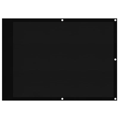 Vidaxl balkonscherm 75x800 cm 100% oxford polyester zwart