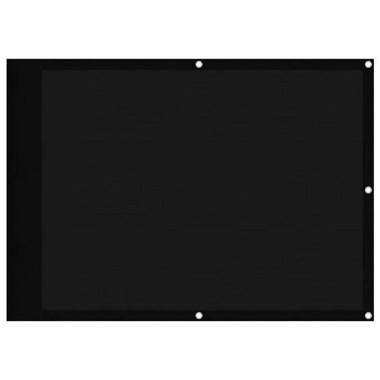 Vidaxl balkonscherm 75x1000 cm 100% oxford polyester zwart